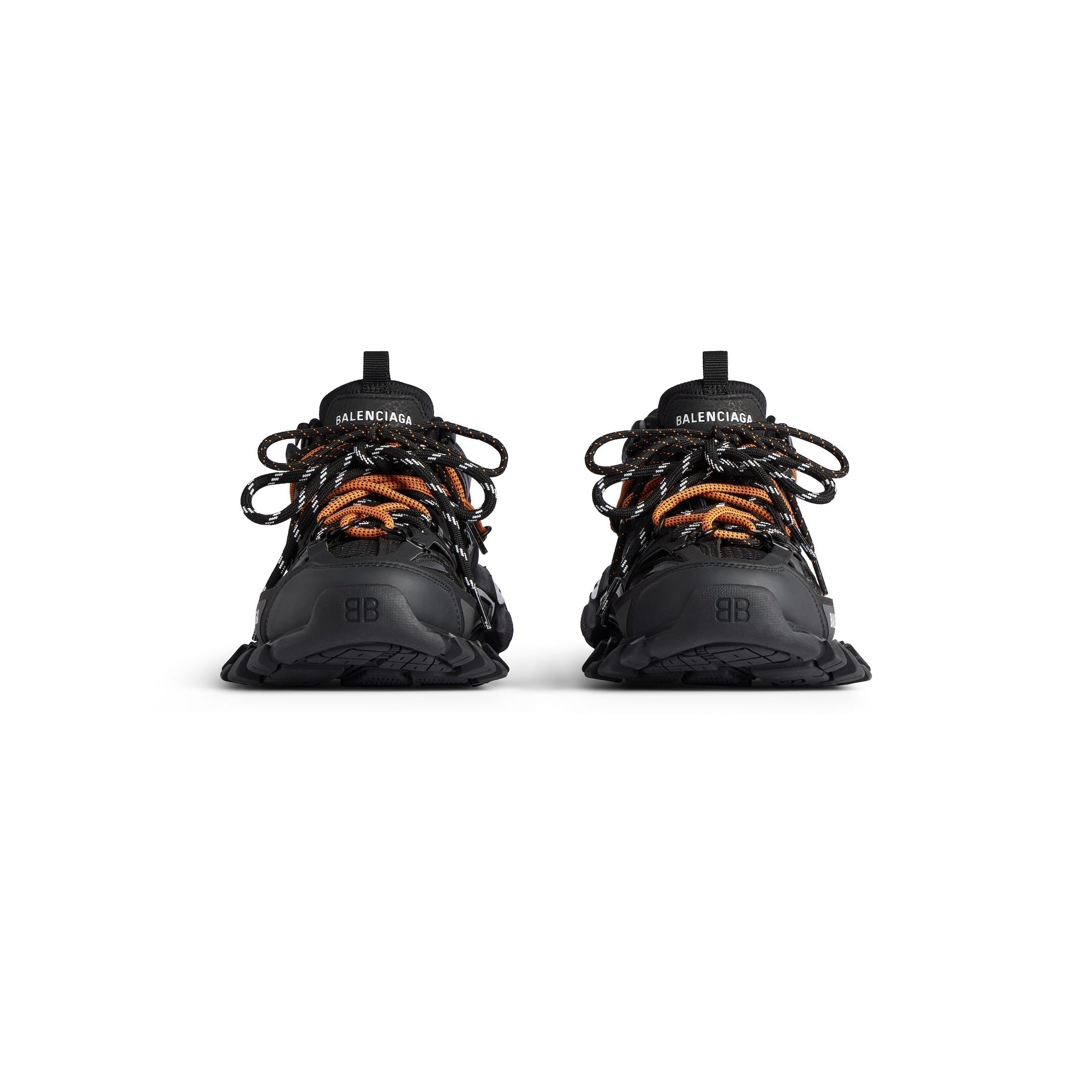 Sneaker Track Trail Laces En Noir/Orange