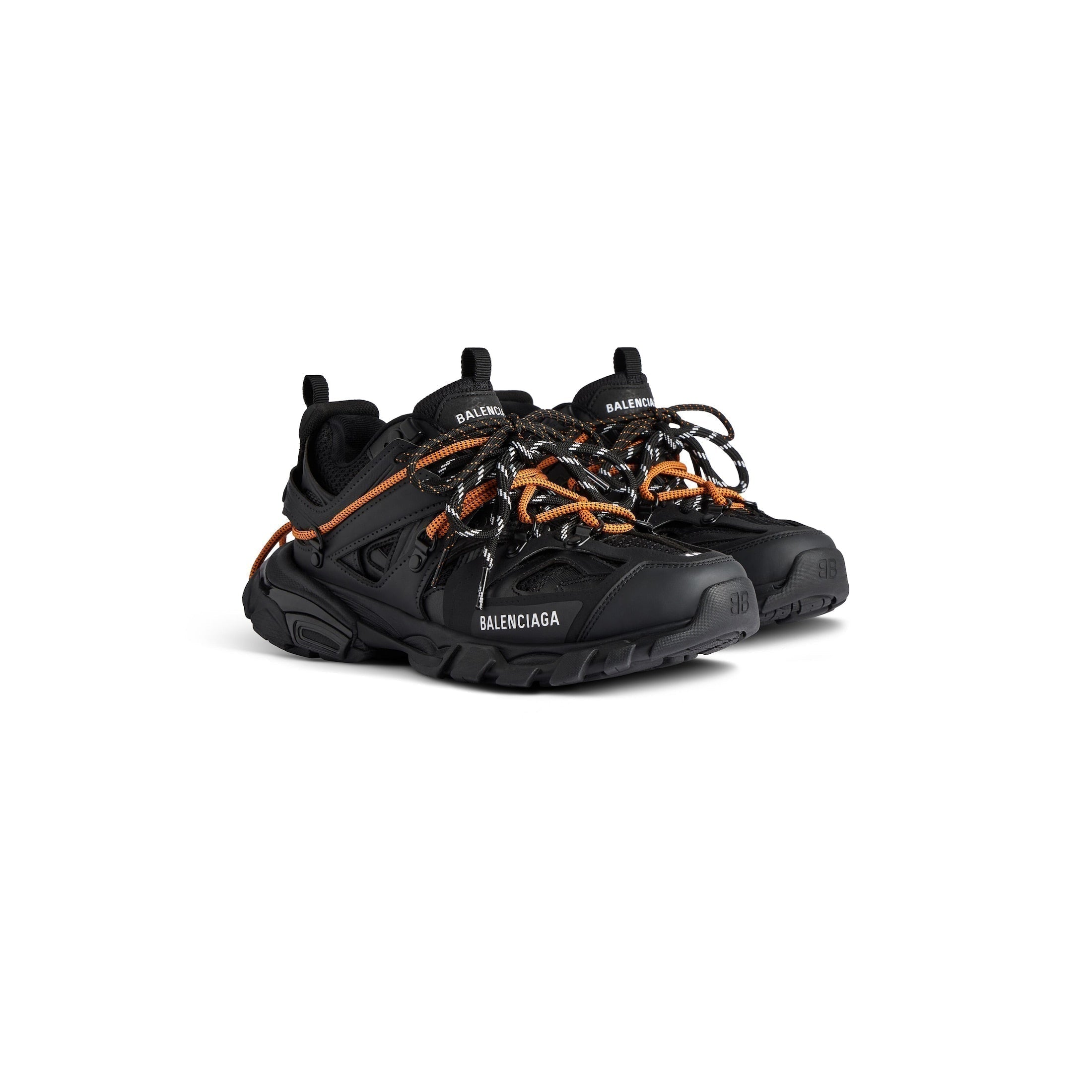 Sneaker Track Trail Laces En Noir/Orange
