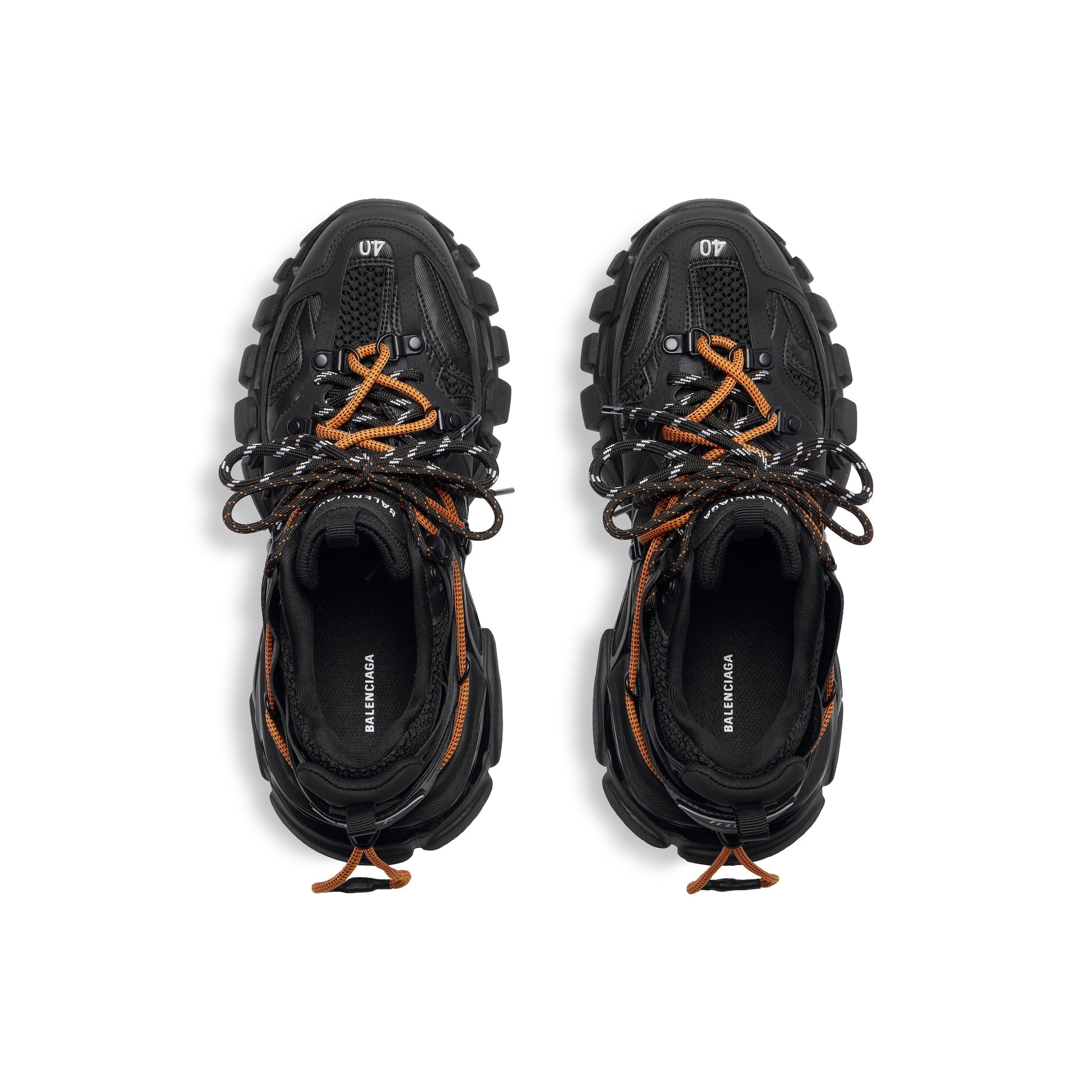 Sneaker Track Trail Laces En Noir/Orange